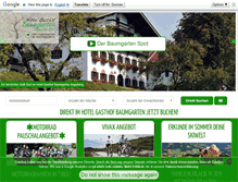 Tablet Screenshot of gasthof-baumgarten.at